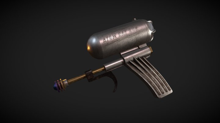 Atom Ray Gun 3D Model