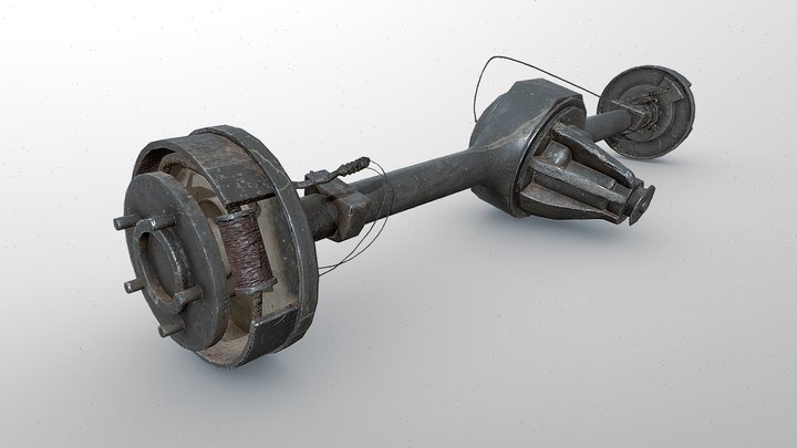 Задний мост москвича 3D Model