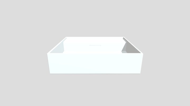 Laufen Kartell 20 X 18 White Bathroom Sink 3D Model