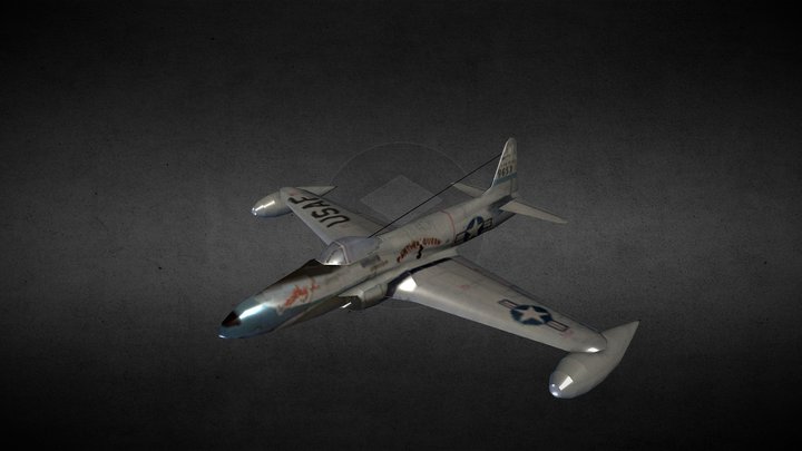 Lockheed F-80C Shooting Star 3D Model