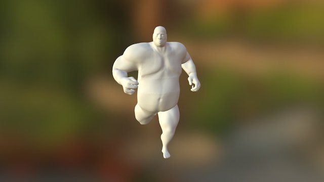 Sprint Pose 3D Model