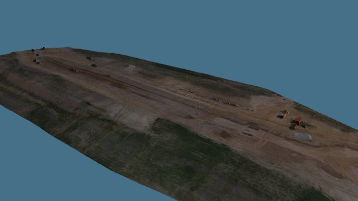 Grading for a road extension 3D Model