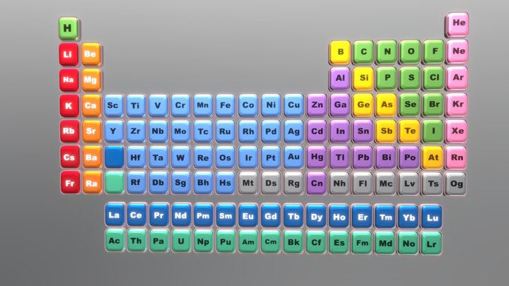 Periodic Table 3D Model