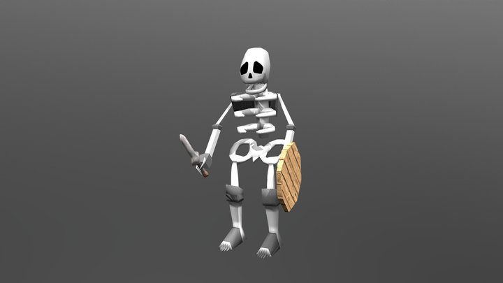 Dark Cloud's Skeleton Soldier 3D Model