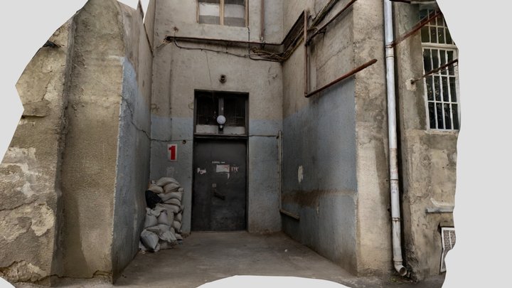 Old Soviet entrance 3D Model