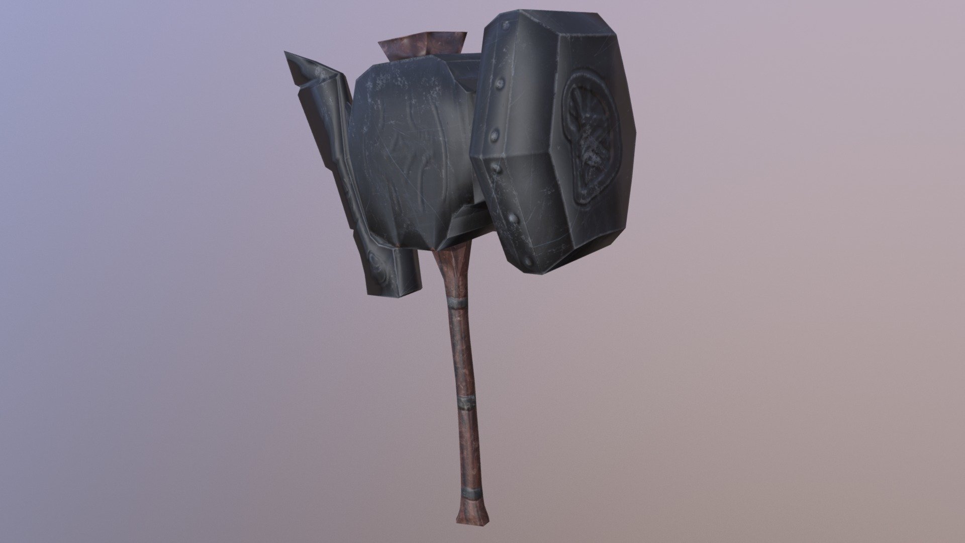 War Hammer Axe Textured