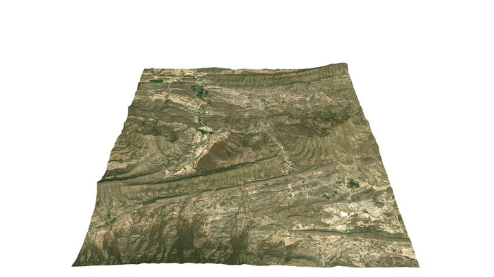 Cañon de El Tule 3D - Coahuila, Mexico 3D Model