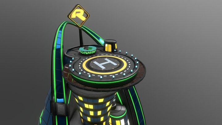 Helipad 3D Model
