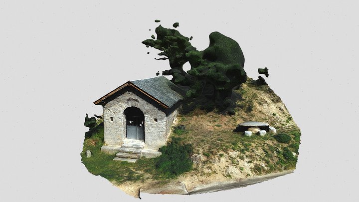 Ermita del Carme (Arsèguel) 3D Model