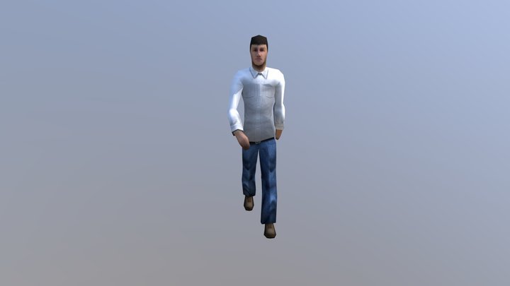 Human Run Test 3D Model