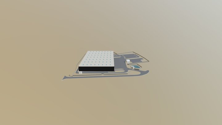Panattoni Hall Cut Section 3D Model