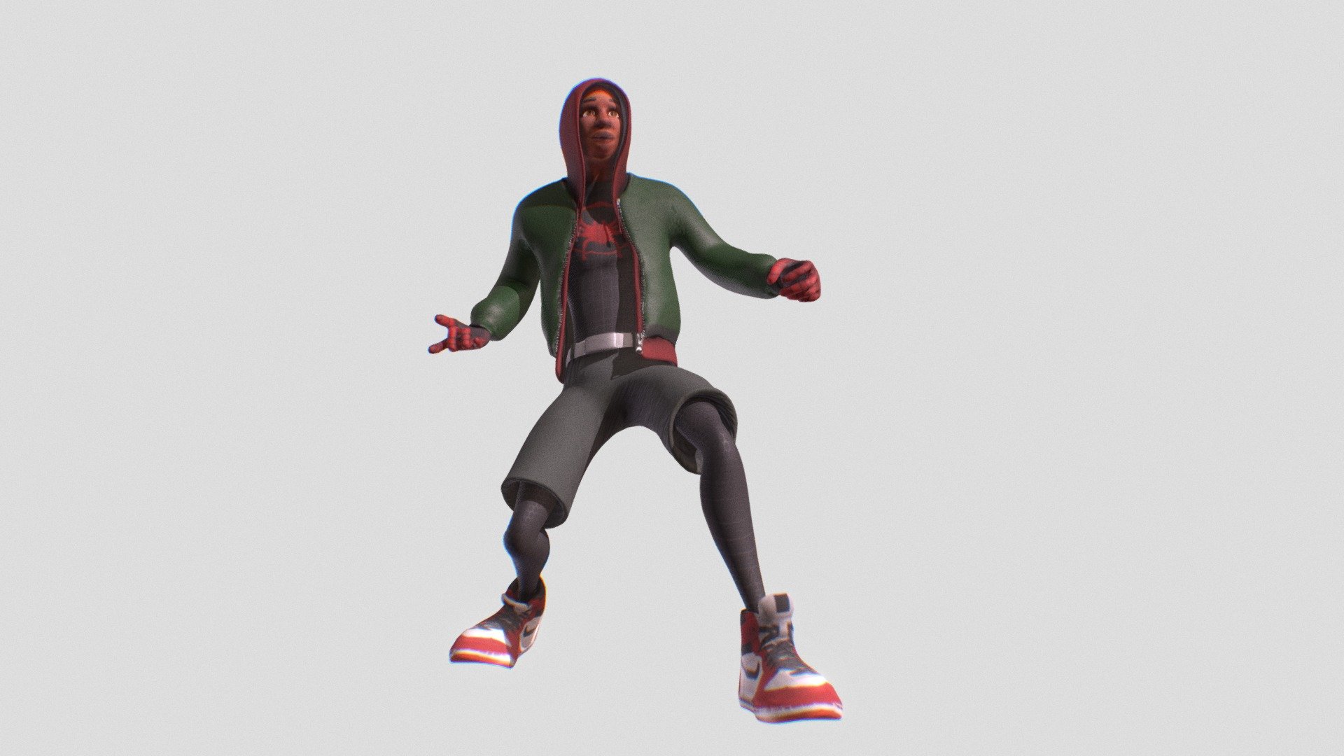 Miles Morales Spiderverse  3D  model  by paublouska 