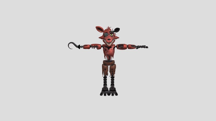 withered_foxy_ar__new_deliveries___blend_3_4 3D Model