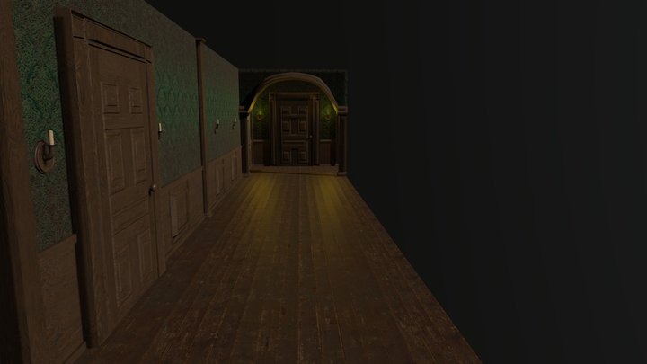 Victorian Hallway - Joe Morris 3D Model