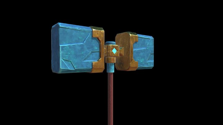 Hammer Lowpoly Asset 3D Model