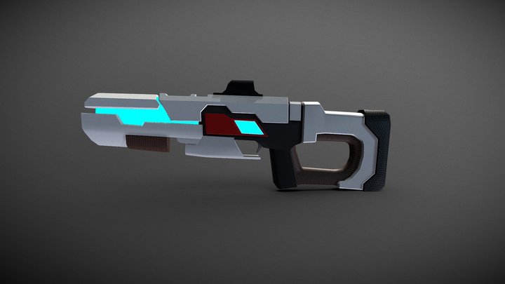 Sci-Fi Light Gun 3D Model
