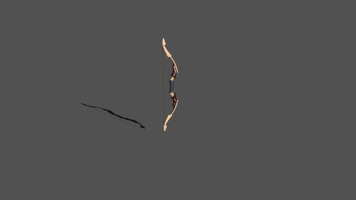 Fantasy bow 3D Model
