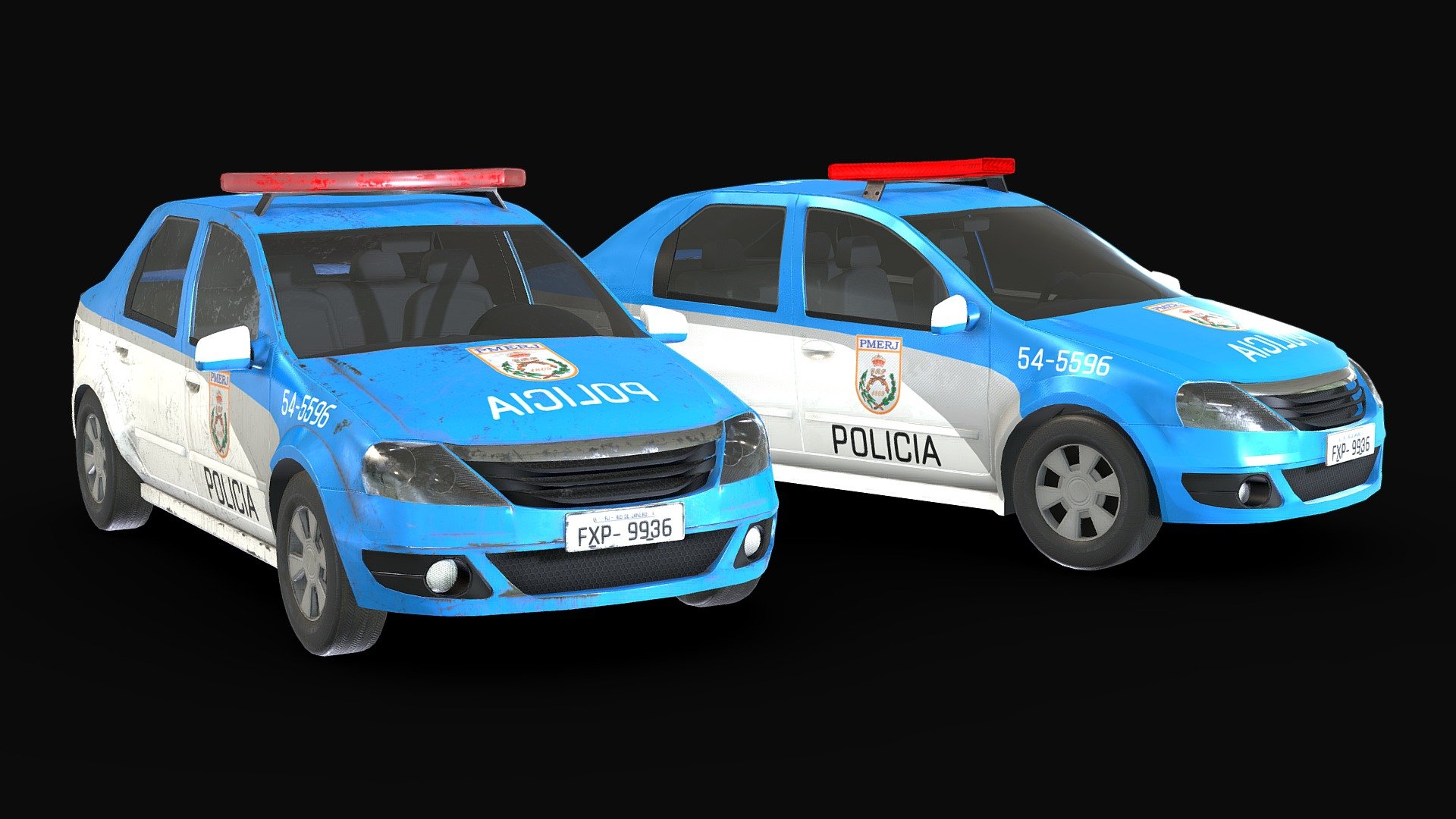 Police car - Rio de Janeiro