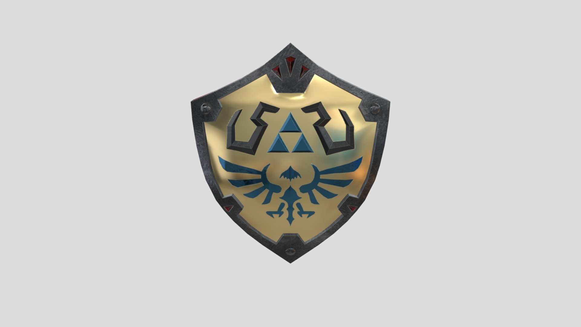 Hylian Shield re-Texture - Download Free 3D model by Azm8455 [0acdba6 ...