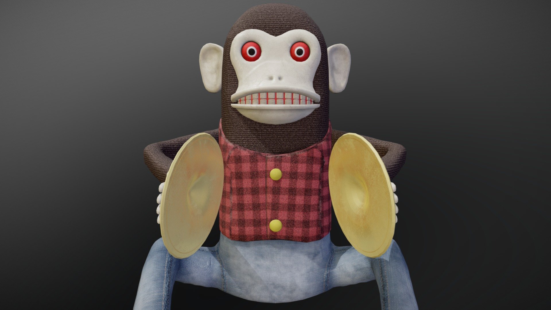 Cymbal Monkey 3D model by JackWolf248 [0ace149] Sketchfab