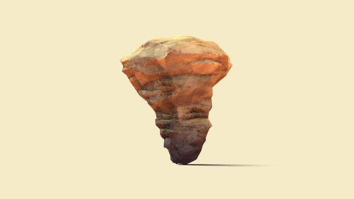 Stilyzed Game Ready Desert Rock 5 3D Model