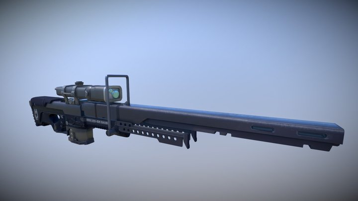 SRS100-EM Gauss Sniper (Downfall an ODST story) 3D Model