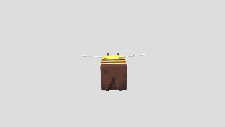 Minecraft Bee - Loop Animation 3D Model