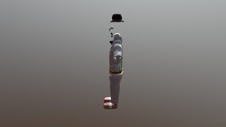 Full Character with Invisible Head 3D Model