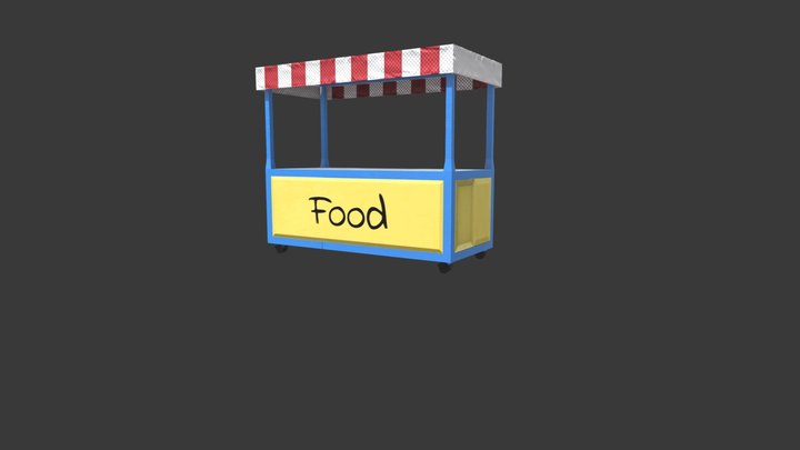 Food Stall 3D Model