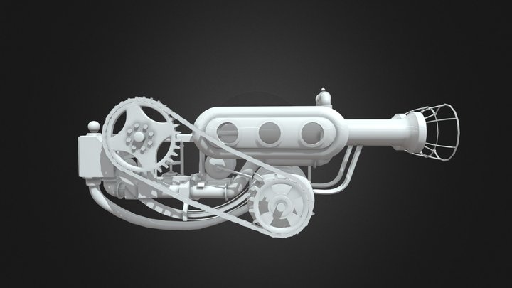 Steampunk Weapon 3D Model