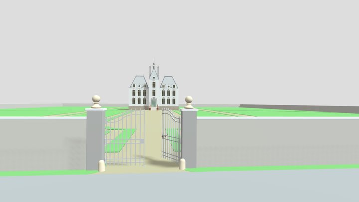 Château de Moulinsart Jacques PIERRE 3D Model