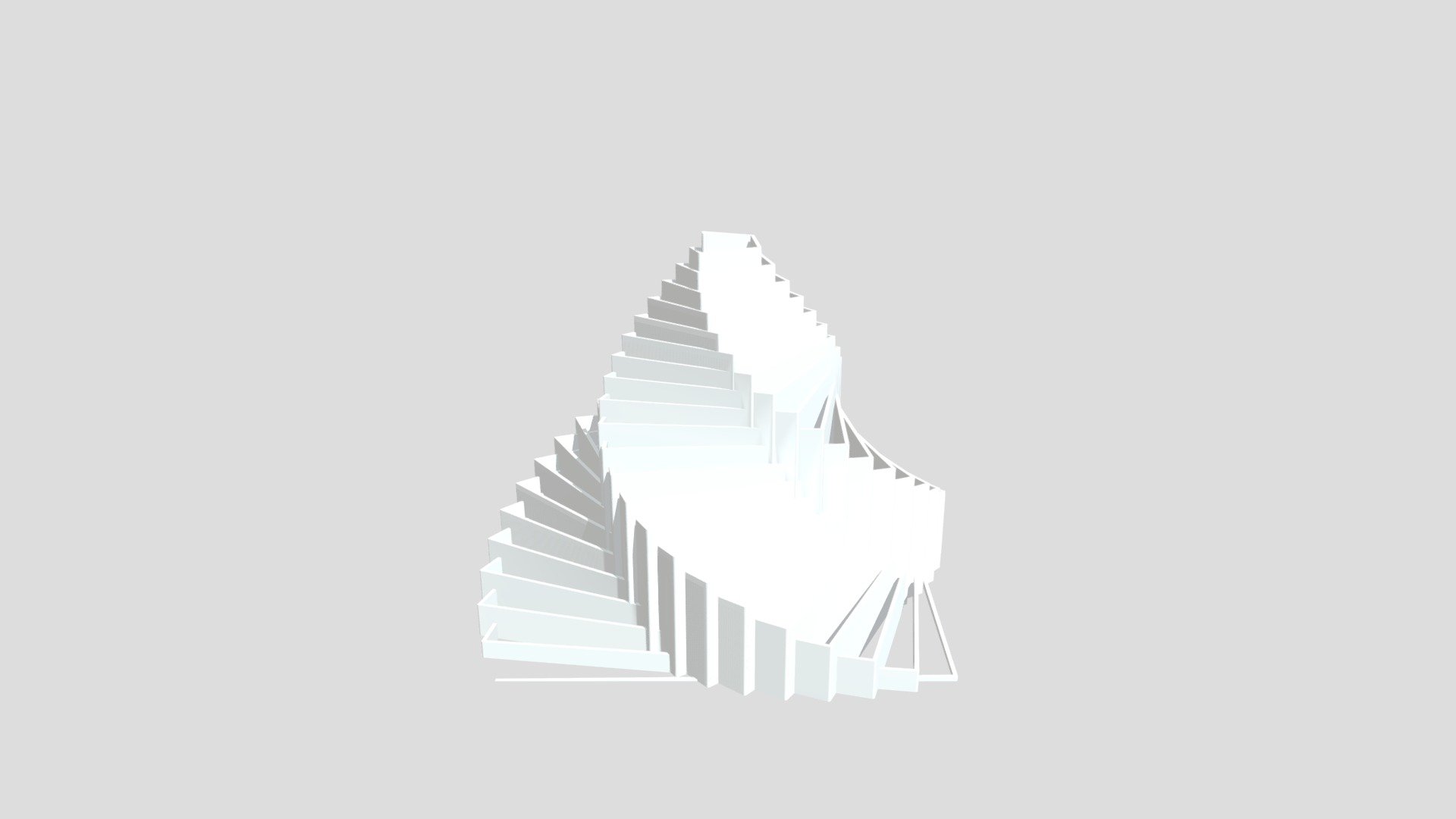 Space-time square spiral
