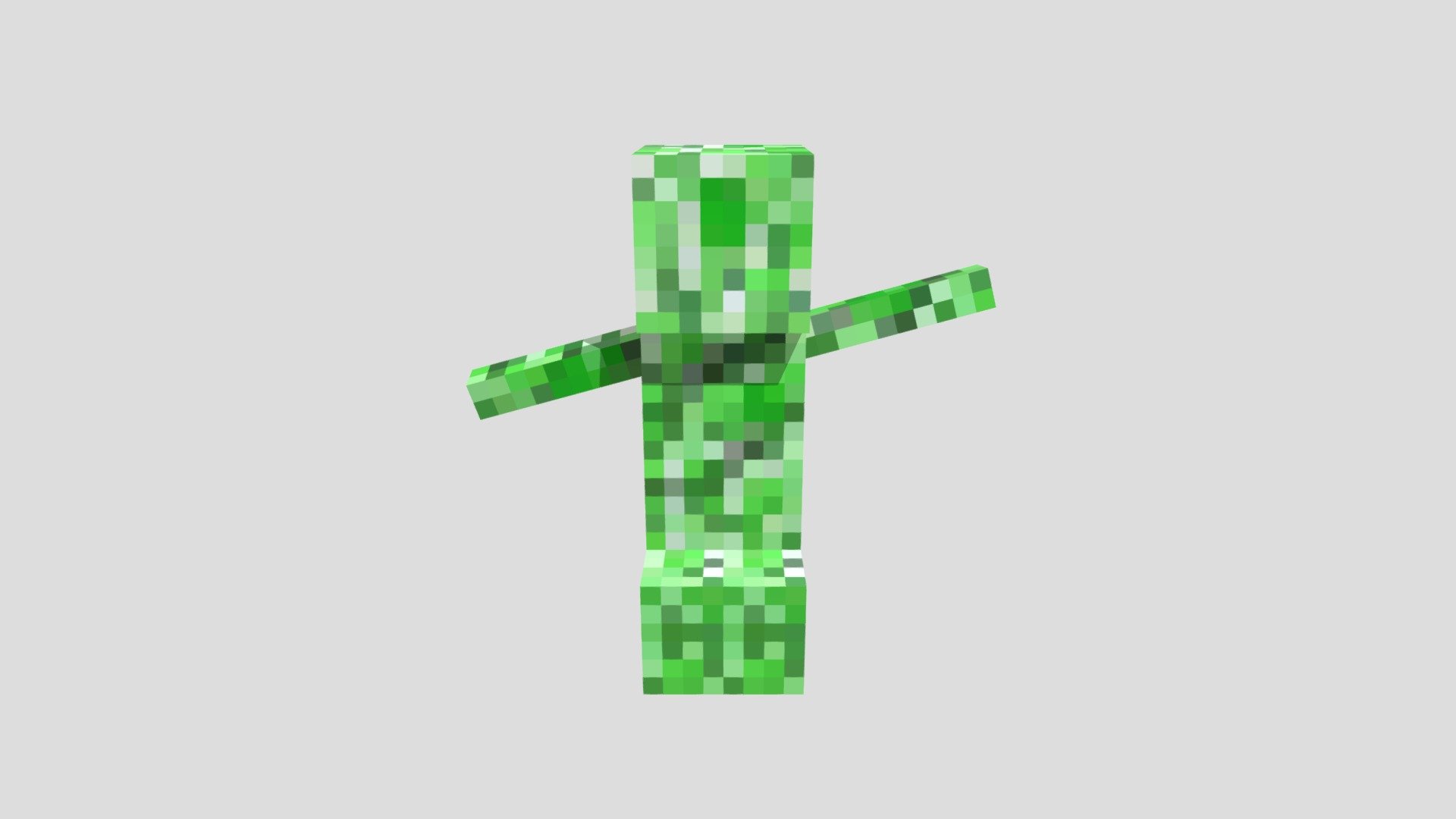 Creeper with arms 3D model by bobb21678 [0ad5bed] Sketchfab