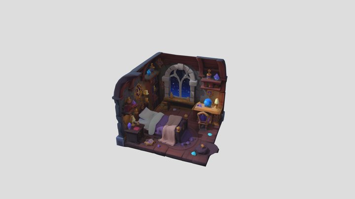 Bedroom Diorama — Fantasy Scene [RapidAssets]