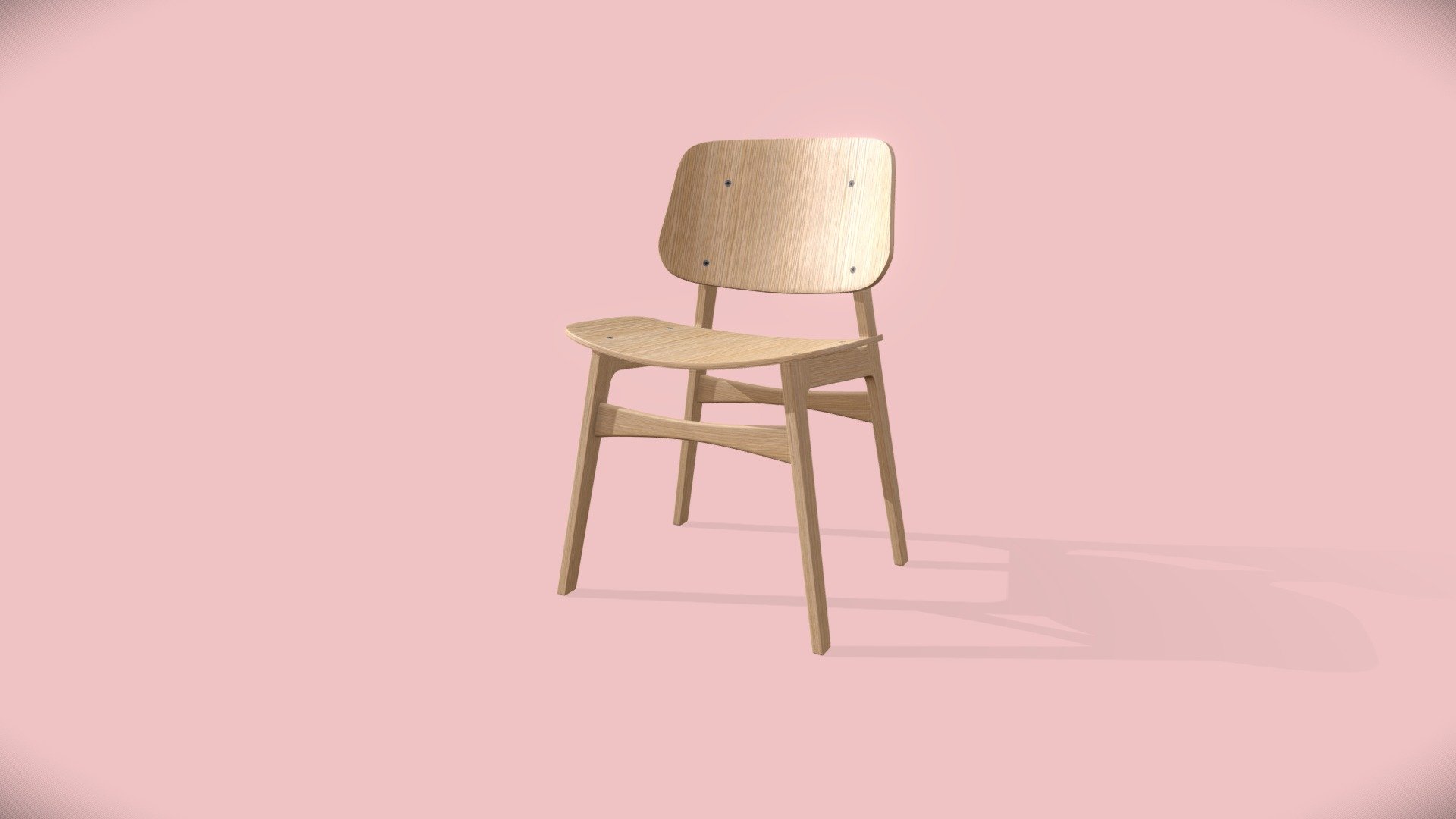 High-poly Modern Wood Chair - Download Free 3D model by Ivo (@brainfree ...