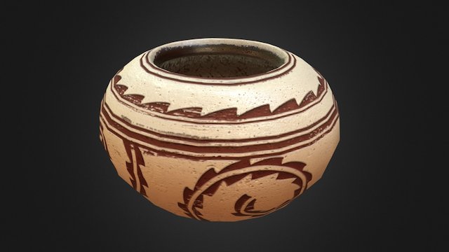 Cahokia Mid-sized Pot 3 3D Model