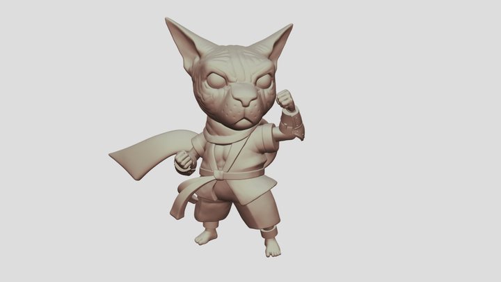Monk_cat 3D Model