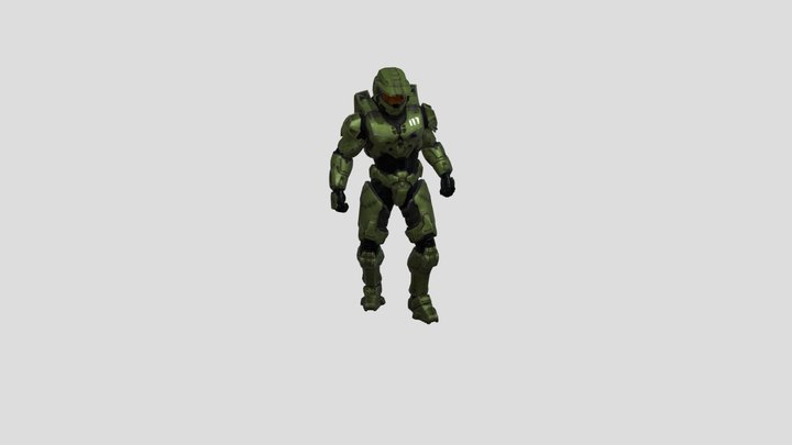 Halo Infinite Master Chief Rigged 3D Model
