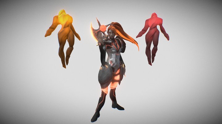 Fire Sage Character Redesign 3D Model