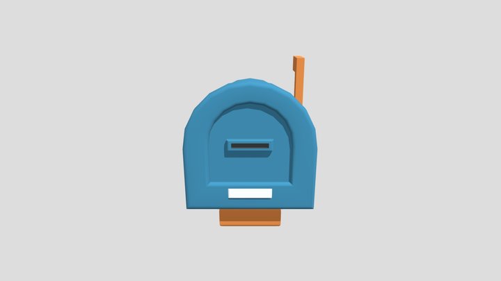 Stylized Mailbox – Low-Poly Game Asset 3D Model
