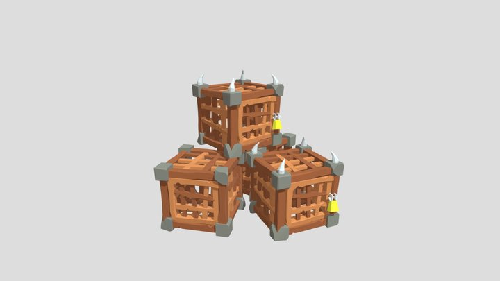 Monster Crates 3D Model