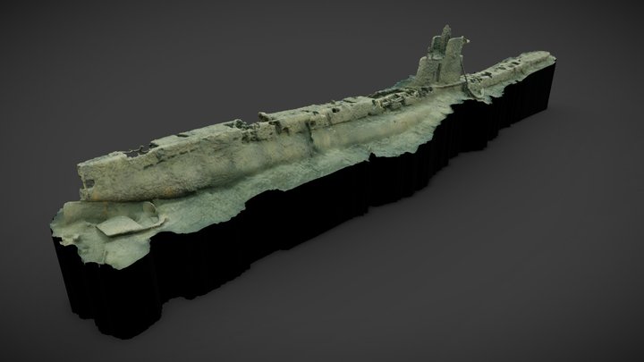 ORP Ślązak (ORP Silesian) Submarine 3d scan #2 3D Model