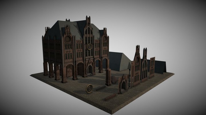 Burg Set2 3D Model