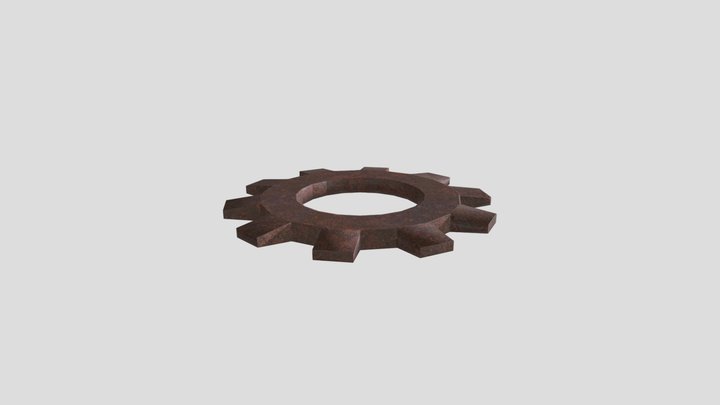 rusty gear 3D Model
