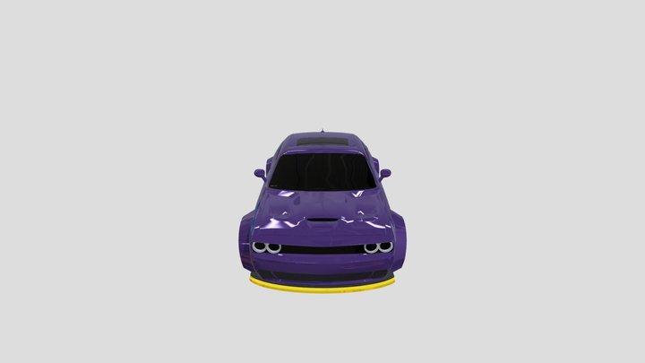 Dodge Challeger SRT Hellcat Widebody 3D Model