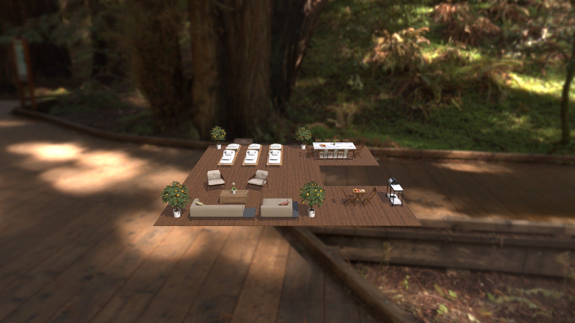 Jardin test 1 - 3D model by Lookin3D (@look-in) [0adf881] - Sketchfab
