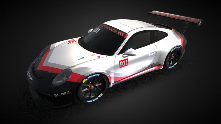 Porsche Carrera Cup 2018 3D Model