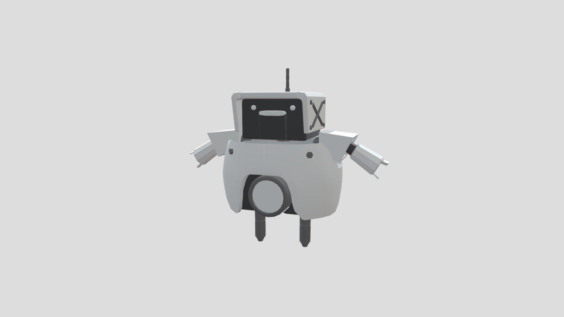 Stylized Robot - Maya model - 3D model by PupperPunch [0ae1031] - Sketchfab