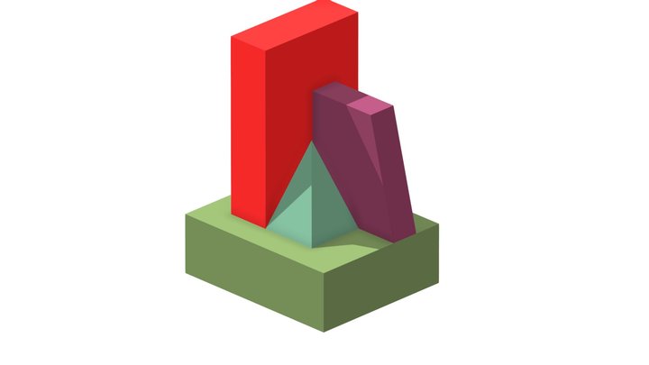Verifica 2_Composizione di solidi in ass. mon. 3D Model
