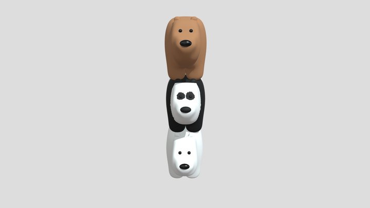 We Bare Bears 3D Model